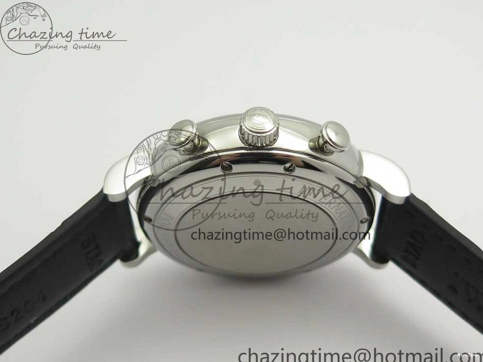 MIROTIME 0123 Portofino IW391001 SS ZK 1:1 Best Edition White Dial Silver Markers on Black Leather Strap A RelaxedFit 7139
